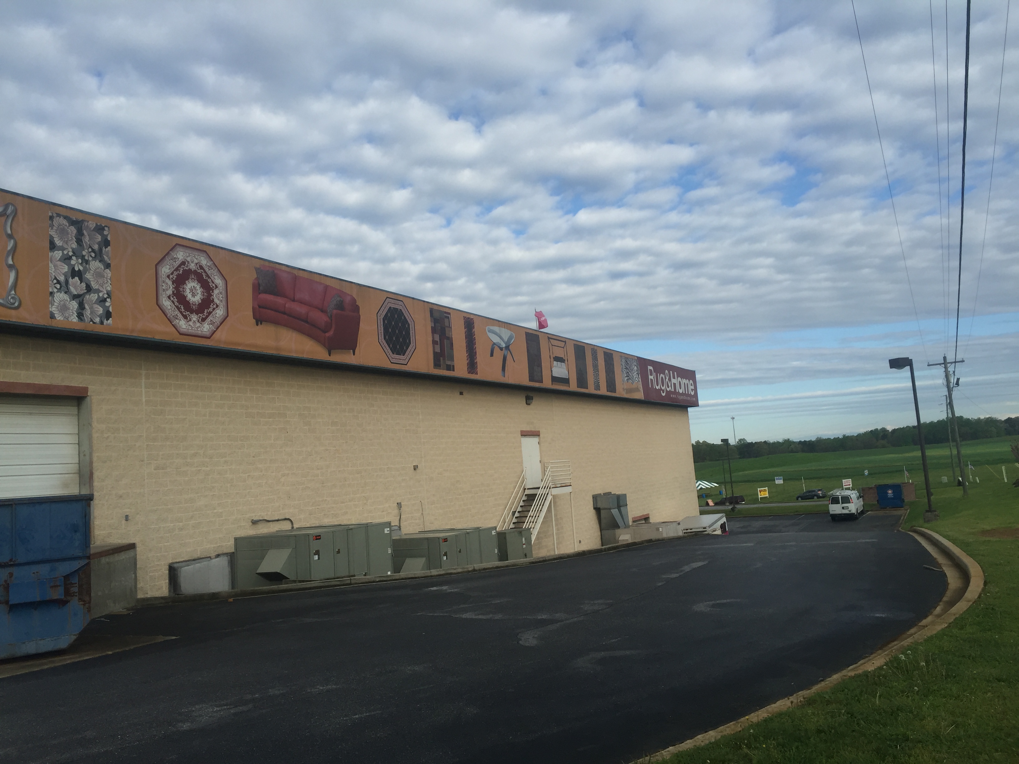 Rug and Home Department Store painting / Gaffney SC. Retail Store